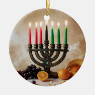 KWANZAA CERAMIC ORNAMENT