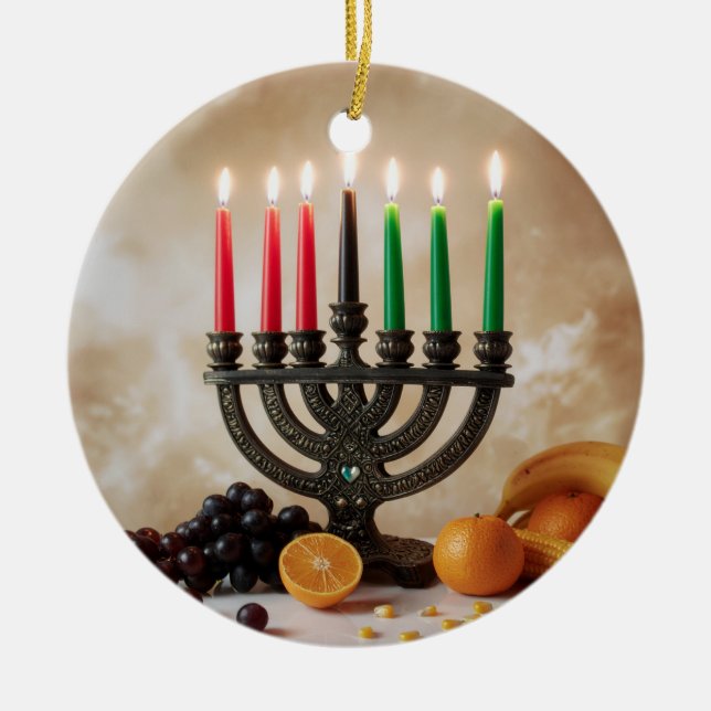 KWANZAA CERAMIC ORNAMENT (Front)