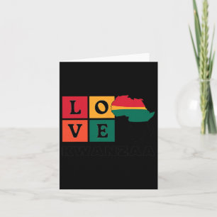 Kwanzaa Christmas Love Kwanzaa  Card