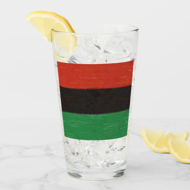 Kwanzaa Colours Glass (Front Ice)