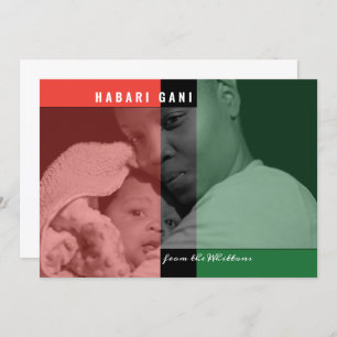 Kwanzaa Colours Photo Card