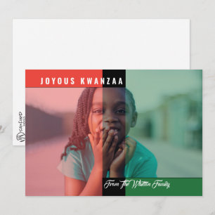 Kwanzaa Colours Photo Card