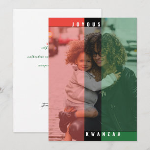 Kwanzaa Colours Photo Card