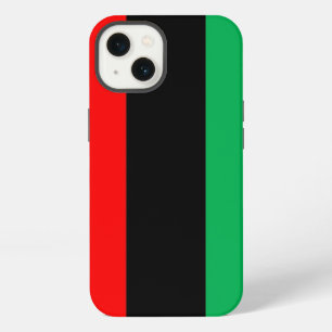 Kwanzaa Colours Red Black Green Stripes Pattern iPhone Case