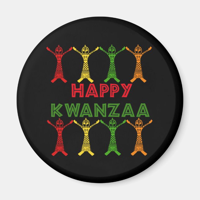 Kwanzaa Dancers Magnet (Front)