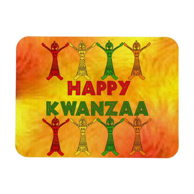 Kwanzaa Dancers Magnet (Horizontal)