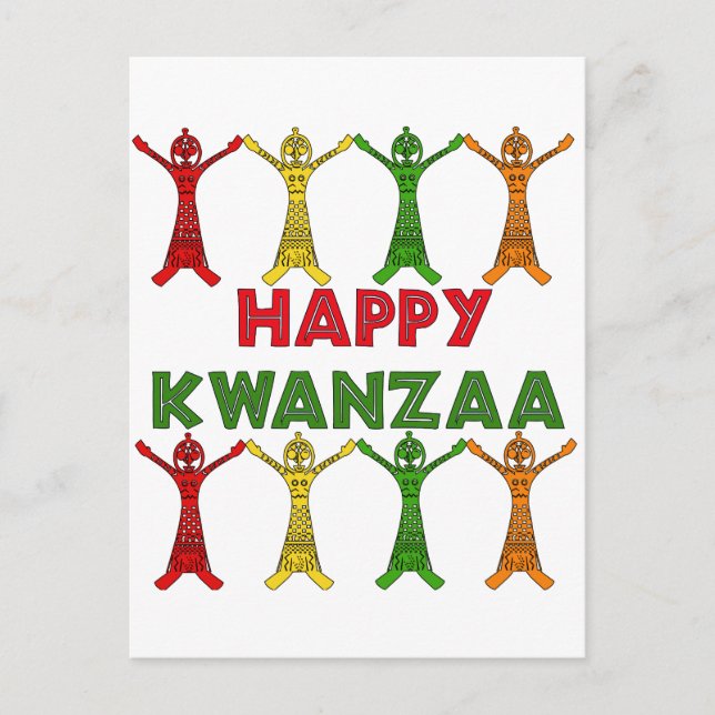 Kwanzaa Dancers Postcard (Front)