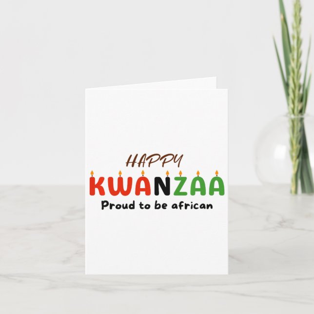 Kwanzaa Day  Card (Front)