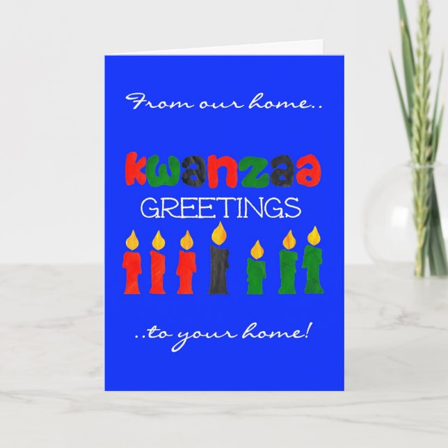 Kwanzaa Greetings Card (Front)