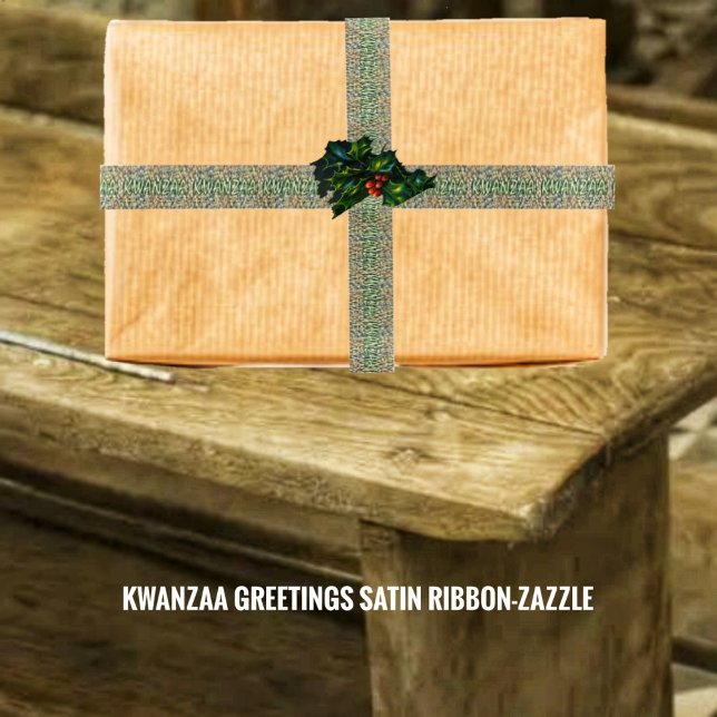 Kwanzaa Greetings Satin Ribbon (Creator Uploaded)