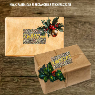 Kwanzaa Holiday 31 Rectangular Sticker