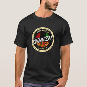 Kwanzaa Holiday Style Kwanzaa  Unisex Adults Black T-Shirt