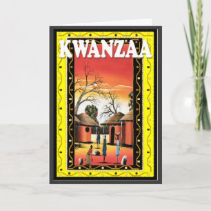 Kwanzaa , in the village holiday card