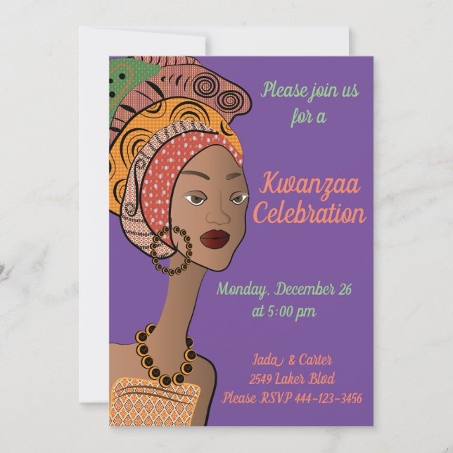 Kwanzaa Invitation (Front)