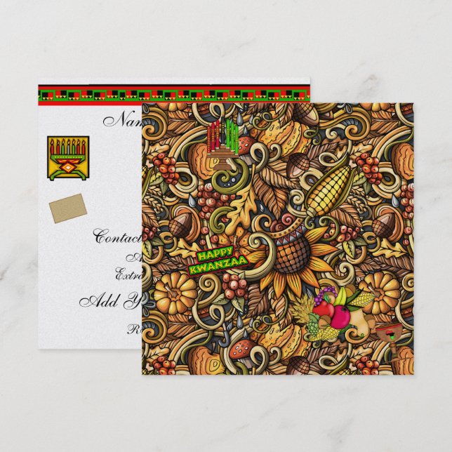 Kwanzaa Invitation (Front/Back)