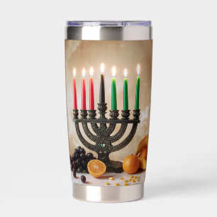 KWANZAA - KINARA -  INSULATED TUMBLER