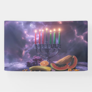 KWANZAA - KINARA - MISHUMAA SABA -  BANNER