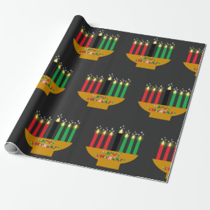 Kwanzaa Kinara Religious Wrapping Paper