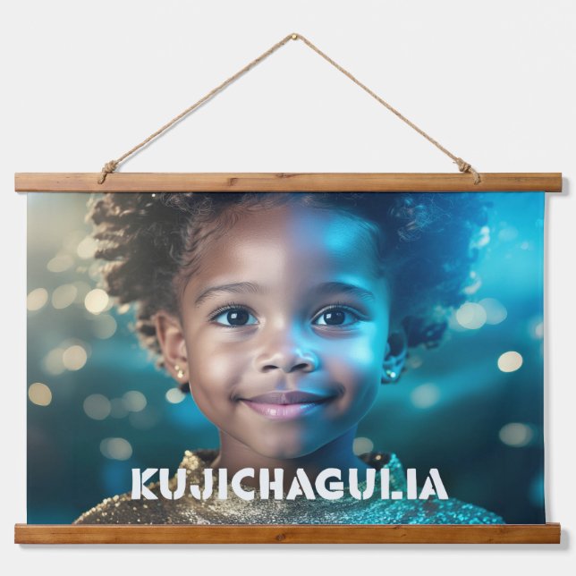 KWANZAA - KUJICHAGULIA -  HANGING TAPESTRY (Front)