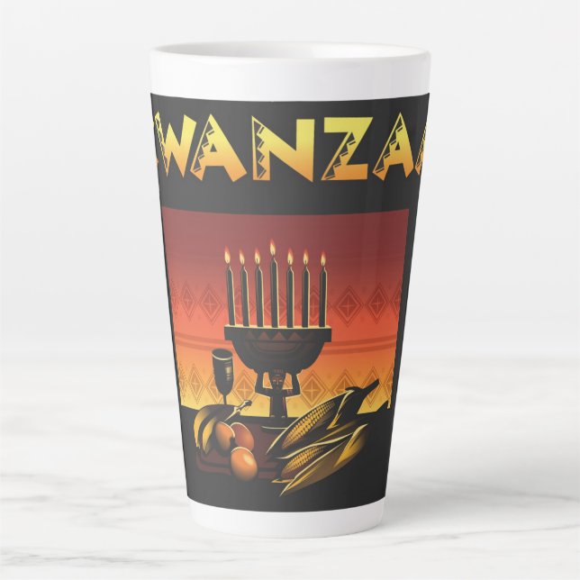 Kwanzaa Latte Mug (Front)