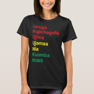 Kwanzaa Principles T-Shirt