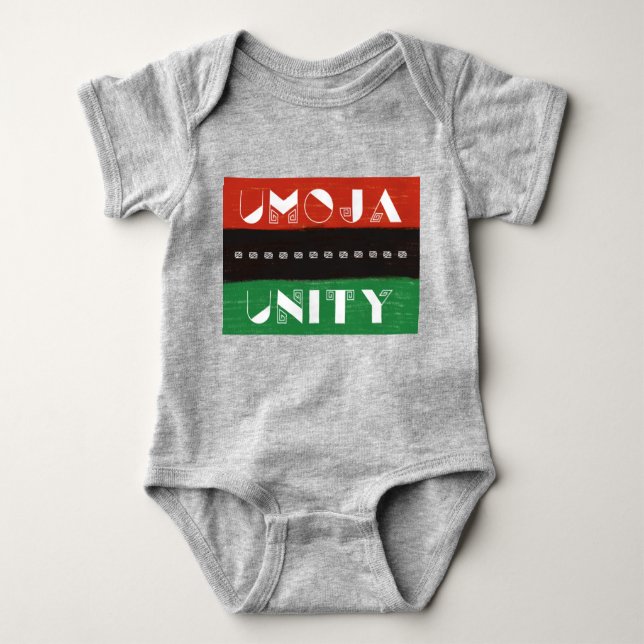 Kwanzaa Principles Umoja | Unity Baby Bodysuit (Front)