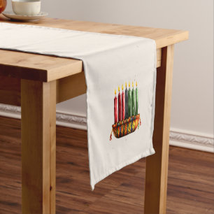 Kwanzaa Seven Candle Table Runner