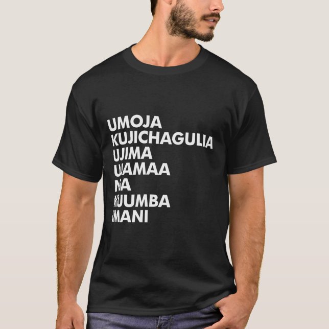 Kwanzaa - Seven Principles T-Shirt (Front)