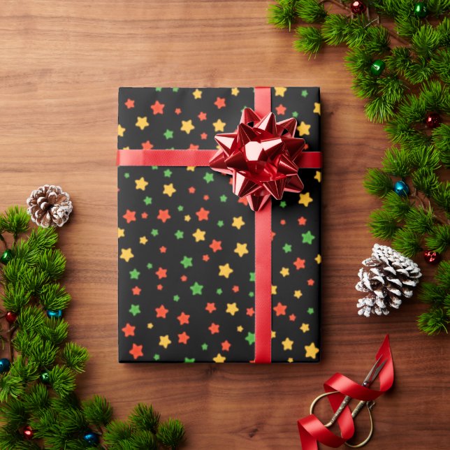Kwanzaa Stars Wrapping Paper (Holiday Gift)