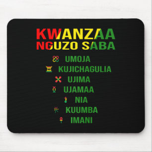 Kwanzaa - Swahili For The Seven Principles Mouse Pad