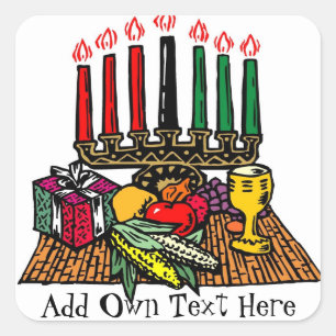 Kwanzaa Symbols Stickers Favours Gifts Personalise