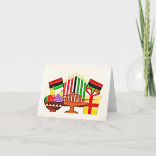 Kwanzaa Table Painting Card