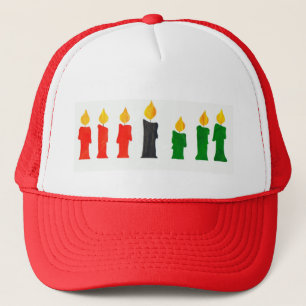 Kwanzaa Trucker Hat with Candles