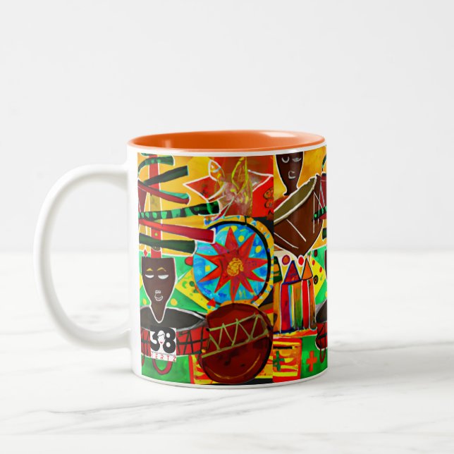 Kwanzaa Two-Tone Coffee Mug (Left)