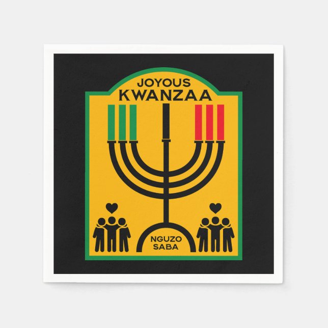 Kwanzaa Umoja Napkin (Front)