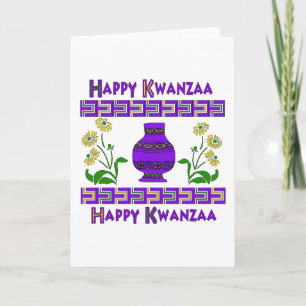 Kwanzaa Vase Holiday Card