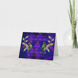 Kwanzaa Vase Holiday Card