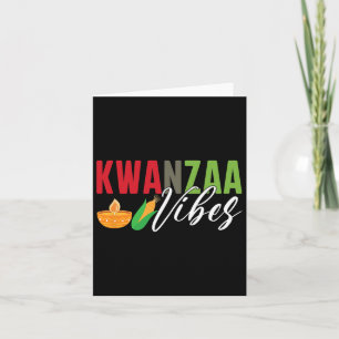 Kwanzaa Vibes African American Harvest Festival Card