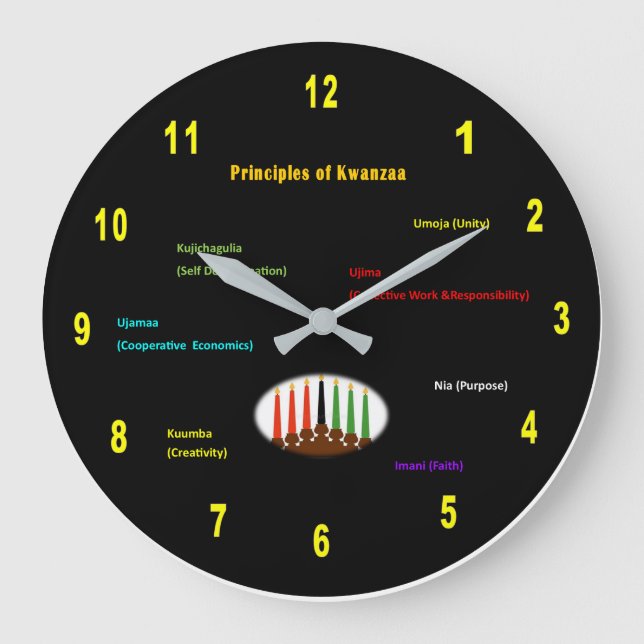 Kwanzaa Wall Clock (Front)
