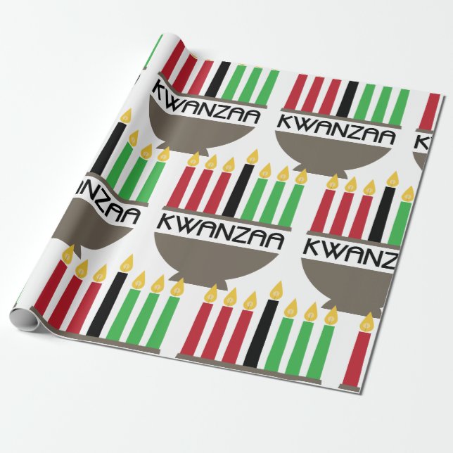 Kwanzaa Wrapping Paper (Unrolled)