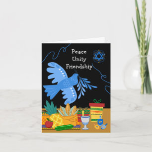 Kwanzukkah Friend Peace Unity Dove Symbols Gifts Card