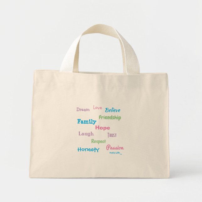 Kwig Life TM Mini Tote Bag (Front)