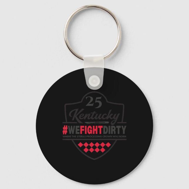 Ky25 Where The Sterile Processing Crown Was Born P Key Ring (Front)