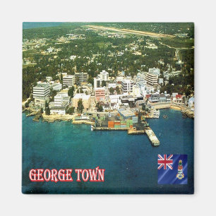 KY - Cayman Islands - George Town An Aerial View Magnet