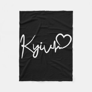 Kyiv Heartbeat City Of Kiev Ukraine  Fleece Blanket