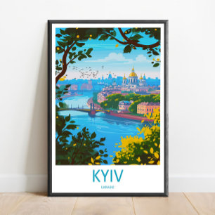 Kyiv Travel Print Wall Art Kyiv Wall Hanging Home