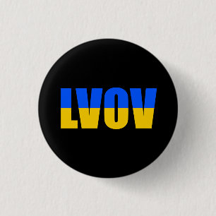 Kyiv Ukraine flag 3 Cm Round Badge