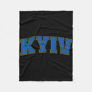 Kyiv Ukraine Lovers Patriotic Proud Ukrainian Kyiv Fleece Blanket