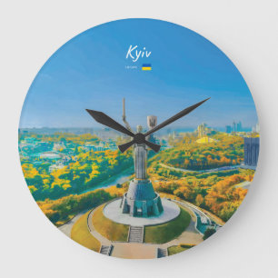 Kyiv, Ukraine - Mother Ukraine Monument Large Clock