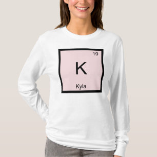 Kyla Name Chemistry Element Periodic Table T-Shirt
